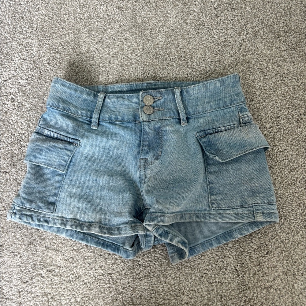 pacsun denim shorts